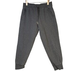 LOLE Joggers Dark Grey Gray Women Size Large Drawstring Cotton Blend